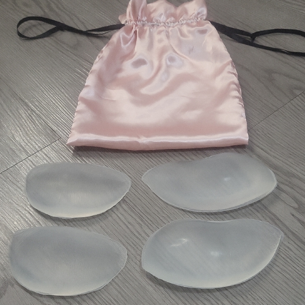 Victoria's Secret Silicone Inserts with Pink Satin Pouch